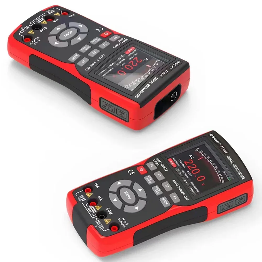 NEW ZT702S Professional Digital Multimeter Handheld Oscilloscope Electrician Tester Ammeter Voltmeter Current Cap Ohm Meter