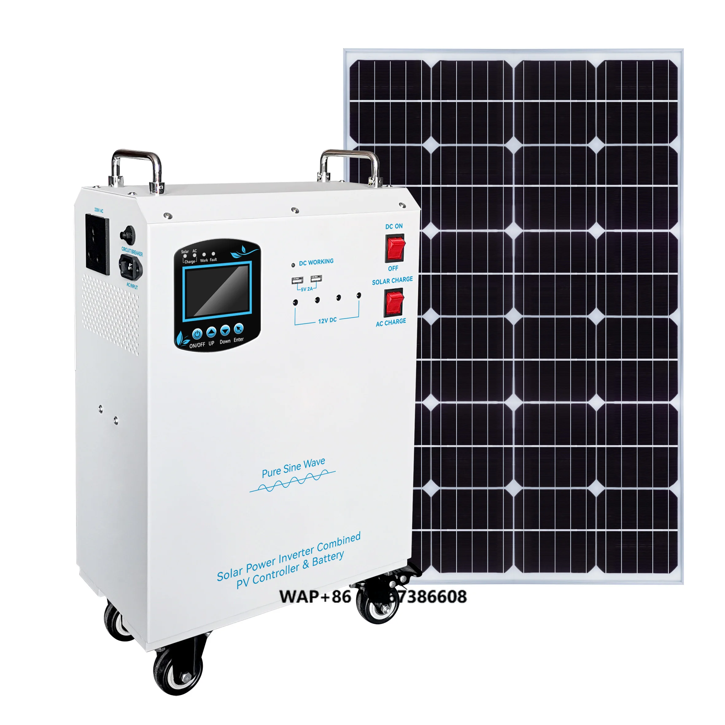 Generators for Home 1kw 2kw Solar Power Generator 110v 220v Lithium Ion Generator Solar Solar Power Station