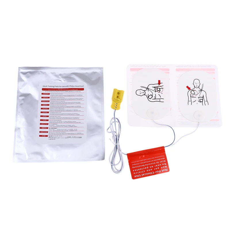 1set Adult Training AED Training Device Patches First Aid Training Replacement Pads Universal Trainer