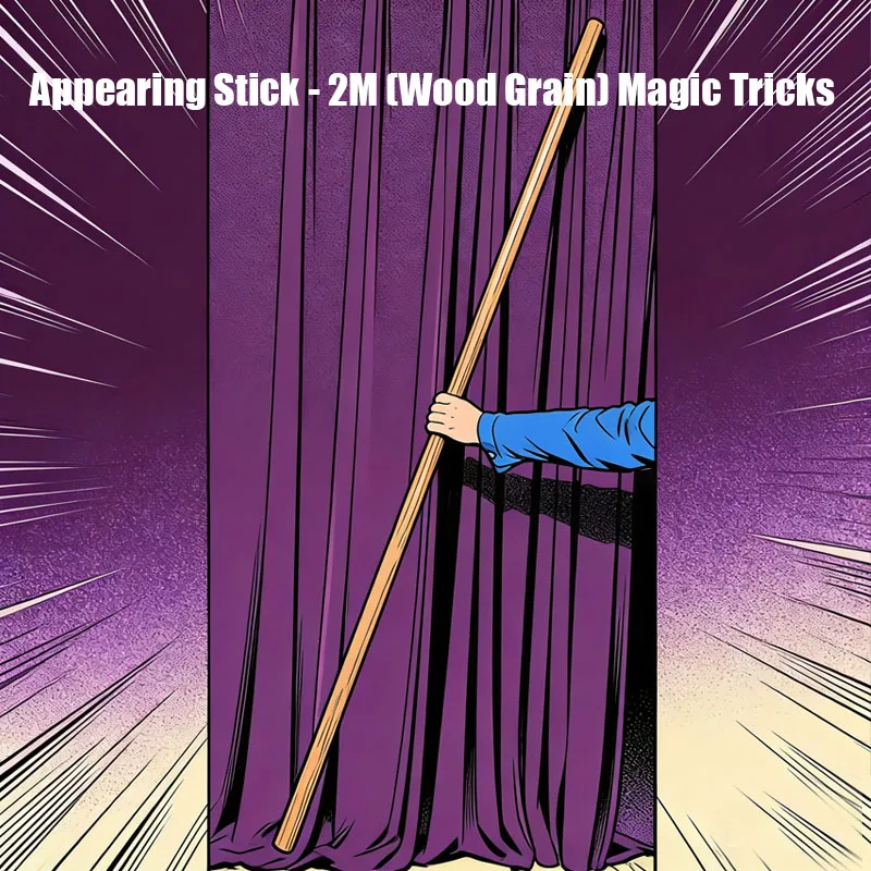 

Волшебная палочка-трансформер 2 м (под дерево) для фокусов, появляющаяся из пустого мешочка, для ментализма, магии, сценических трюков