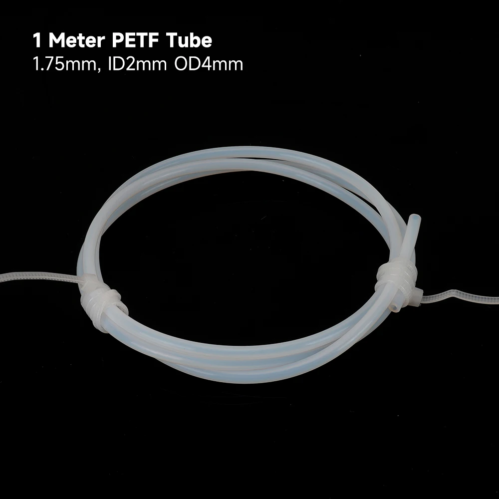 KINGROON 2x4mm PTFE Tube Pipe For 3D Printer Bowden Extruder J-head 1.75mm Filament ID 2mm OD 4mm TL-Feeder hotend tube 1 Meter