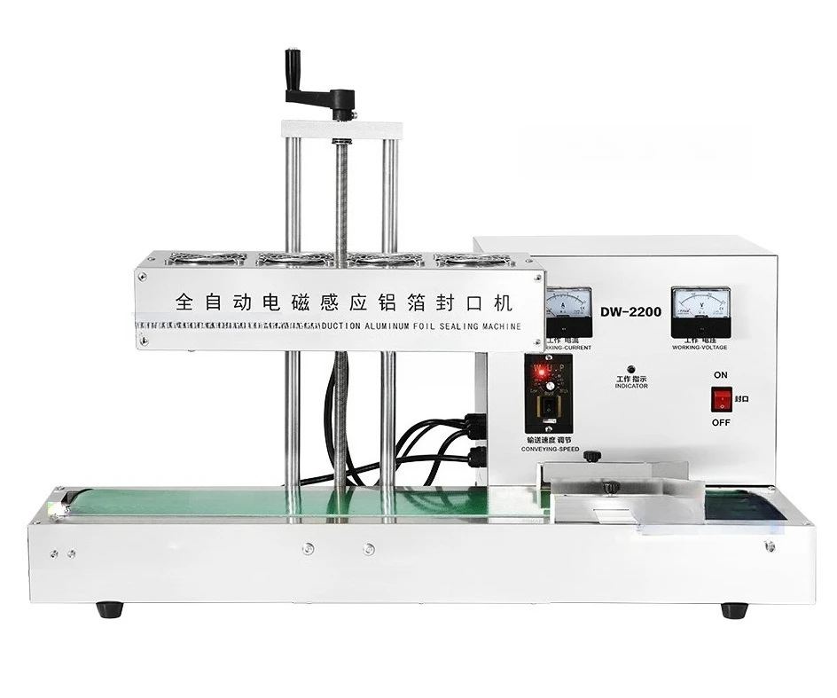 

Automatic desktop electromagnetic aluminum foil induction sealing machine flat cover thermal gasket packaging machine