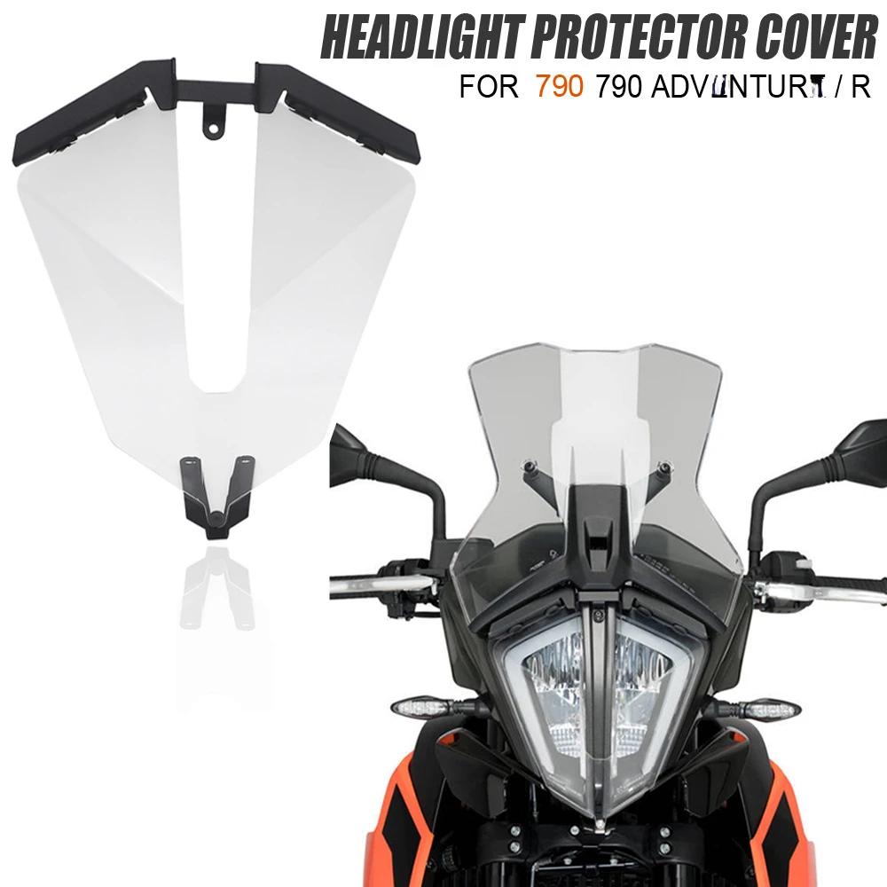 

Suitable for 790 Adv*ntur*/R/A-D-V acrylic motorcycle accessories headlight protection cover