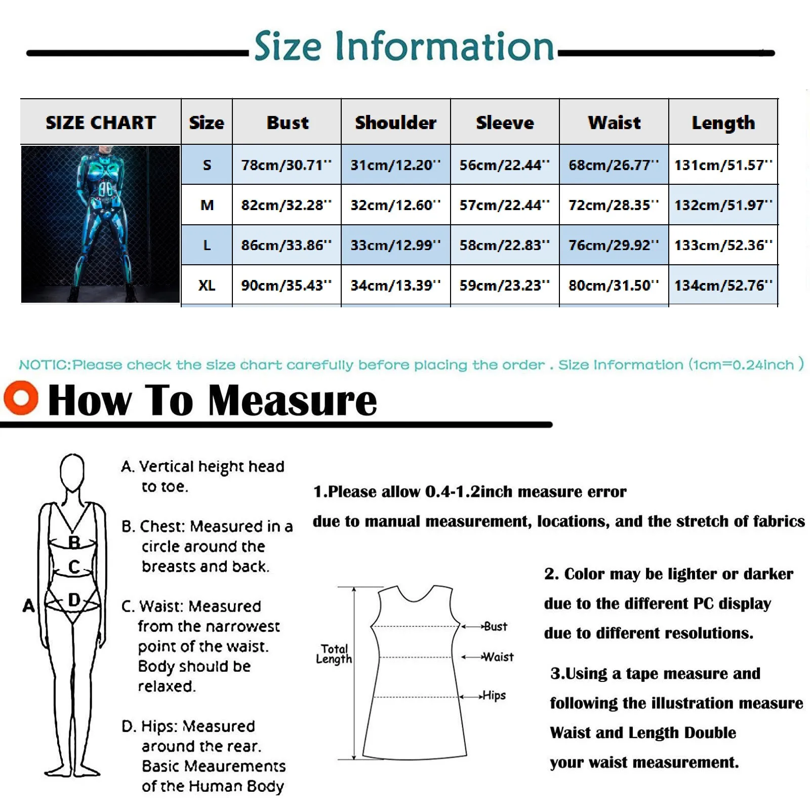 IOOTIANY Women Skeleton Robot 3D Printing Bodysuit Zipper Back Halloween Costume Full Body Bodysuit Overalls Womens 2024