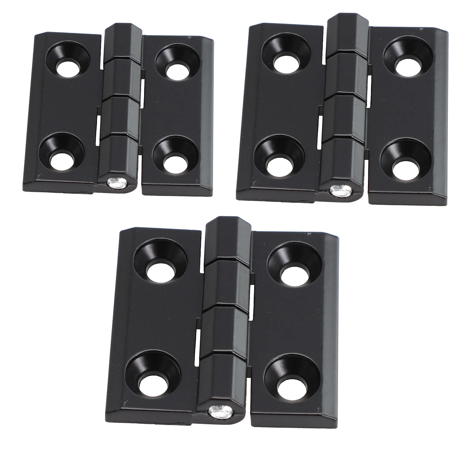 1/2pcs 40/50/60mm Butt Hinges Metal Black Door Hinges Cabinet Aluminium Box Backflap Shed Door Hardware Accessories