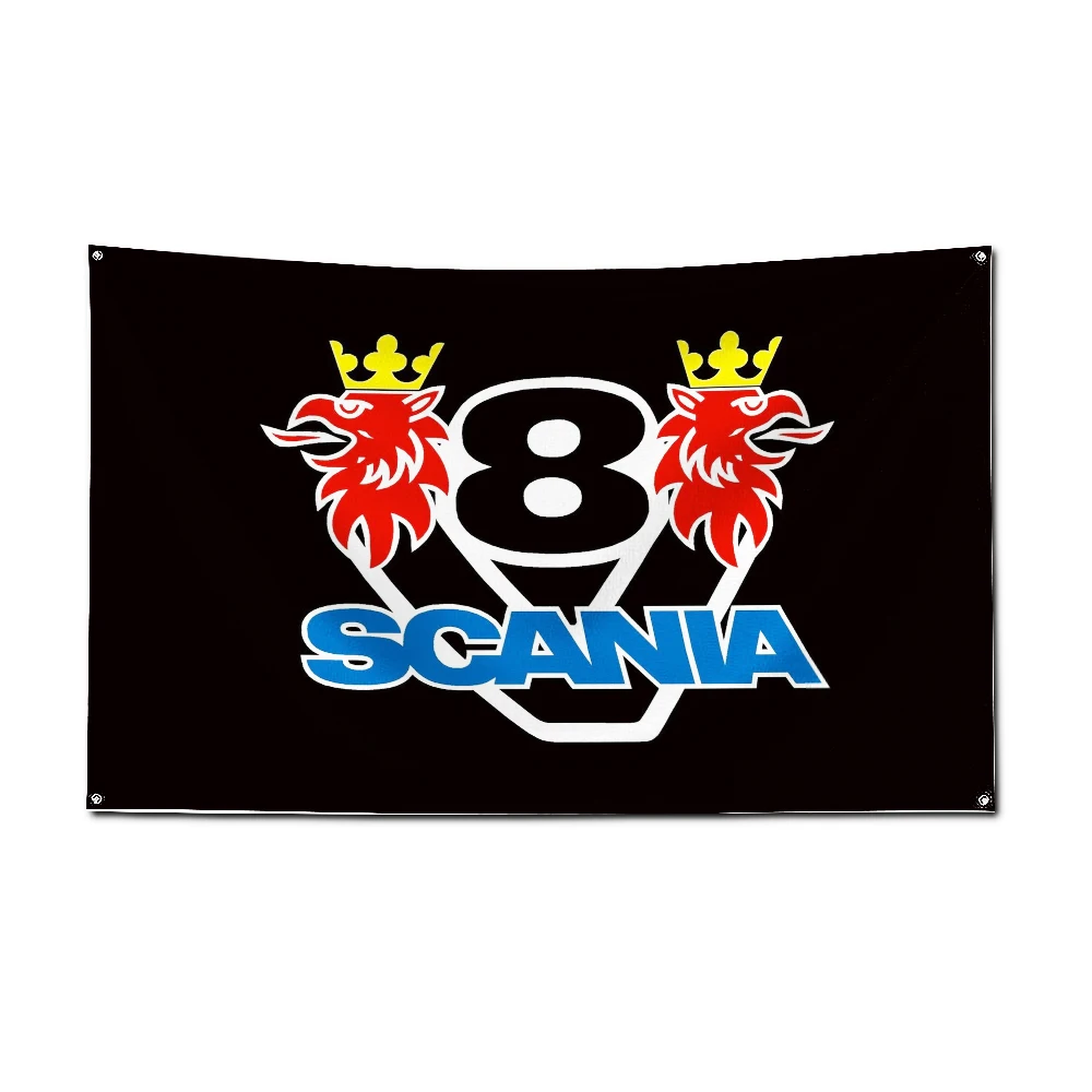 2024 Large Size Fashion S-Scanias Flag Polyester Printed Car Banner For Decor