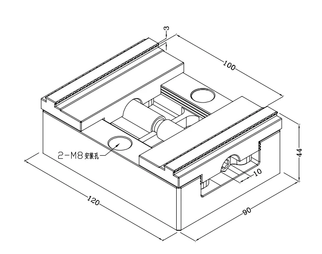 Quick Change Precision Fixture CNC Vise, Four Axis and Five Axis Universal Precision Vise, Self Centering Vise for CNC Machining