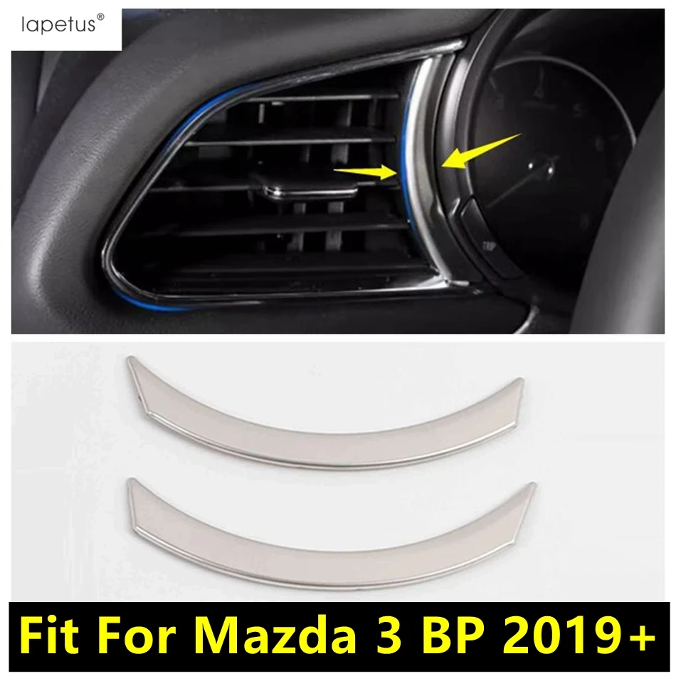 

Car Dashboard Instrument Display Panel Strip Decoration Cover Trim For Mazda 3 BP 2019-2024 Stainless Steel Accessories Interior