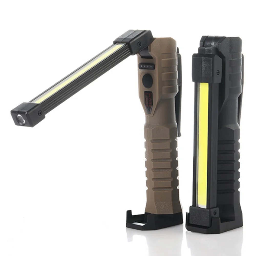 7 Gears Folding Lamp COB LED Work Light Handheld Flashlight Rechargeable Magnet Emergency Car Inspection Lamp Outdoor Car Repair