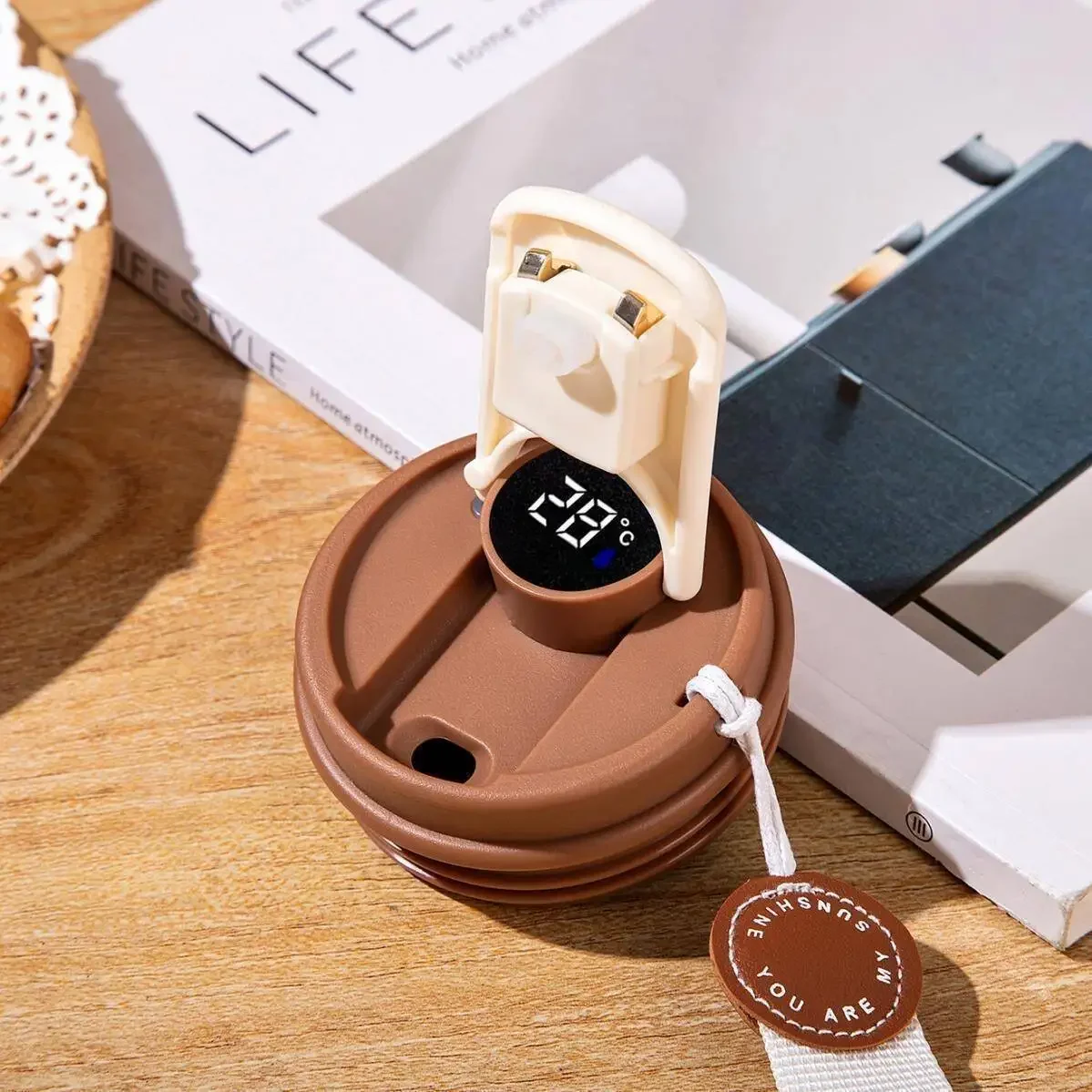 Stainless Steel Smart Thermos Bottle Intelligent Temperature Display Coffee Cup vacuum Flasks Office Cup Business Portable Mug