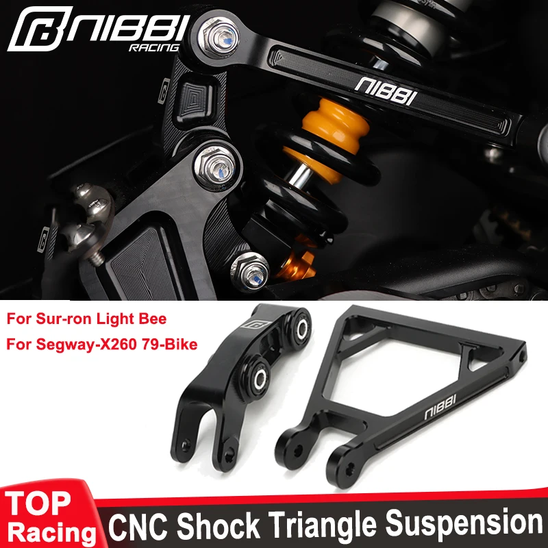 

NIBBI Reinforced Shock Triangle Suspension Sur-ron Light Bee Rear Shock Bracket Fit 79bike Electric Motor E-Ride Pro Dirt Bike