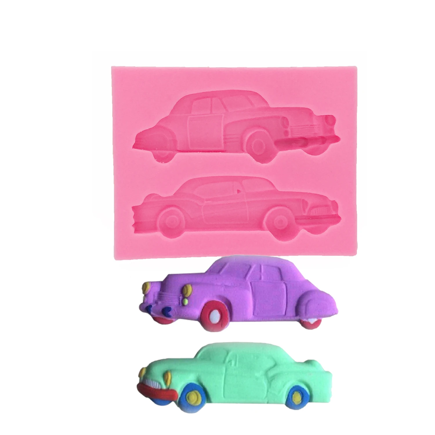 Car Taxi Truck Baking Silicone Mold for Cake Chocolate Candy Fondant Ice DIY Pastry Art Supplies