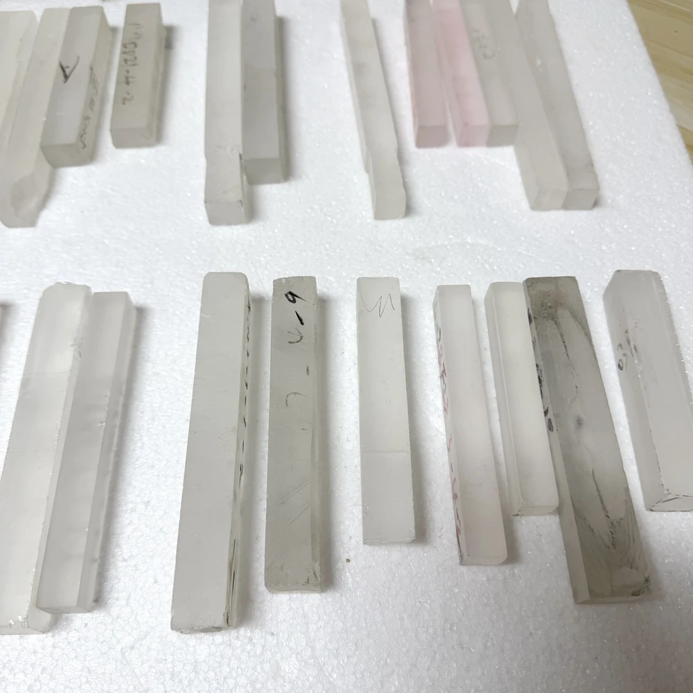 1kg Small Square Strip Synthetic White Sapphire White Corundum Raw Material