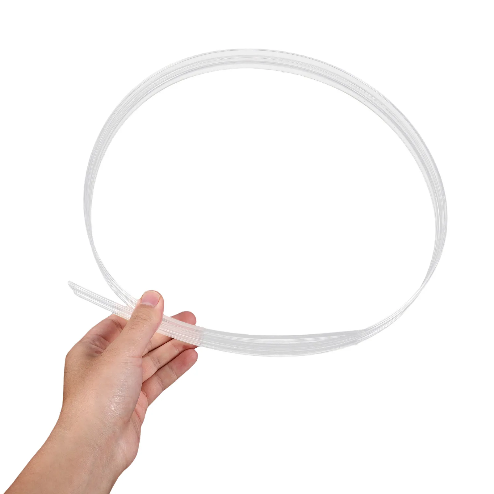 49x1.4 Clear Acrylic Flexible Soft Transparent Acrylic Hinges for Cabinets Furniture Doors Crafts Displays