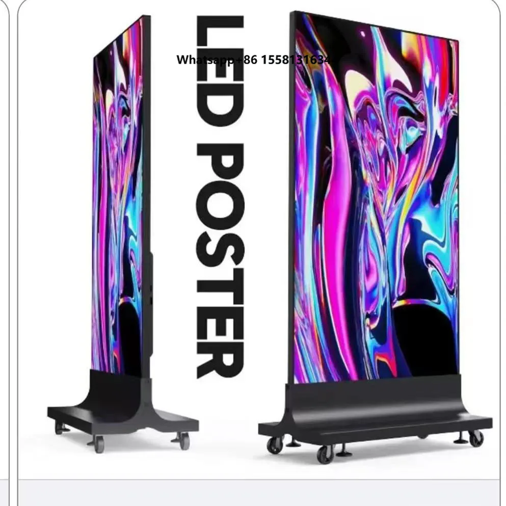 Digital Signage and Display Video LED Poster Standee Advertising LED Poster Display Screen P2 P2.5 P3.076 Marketing Advertising