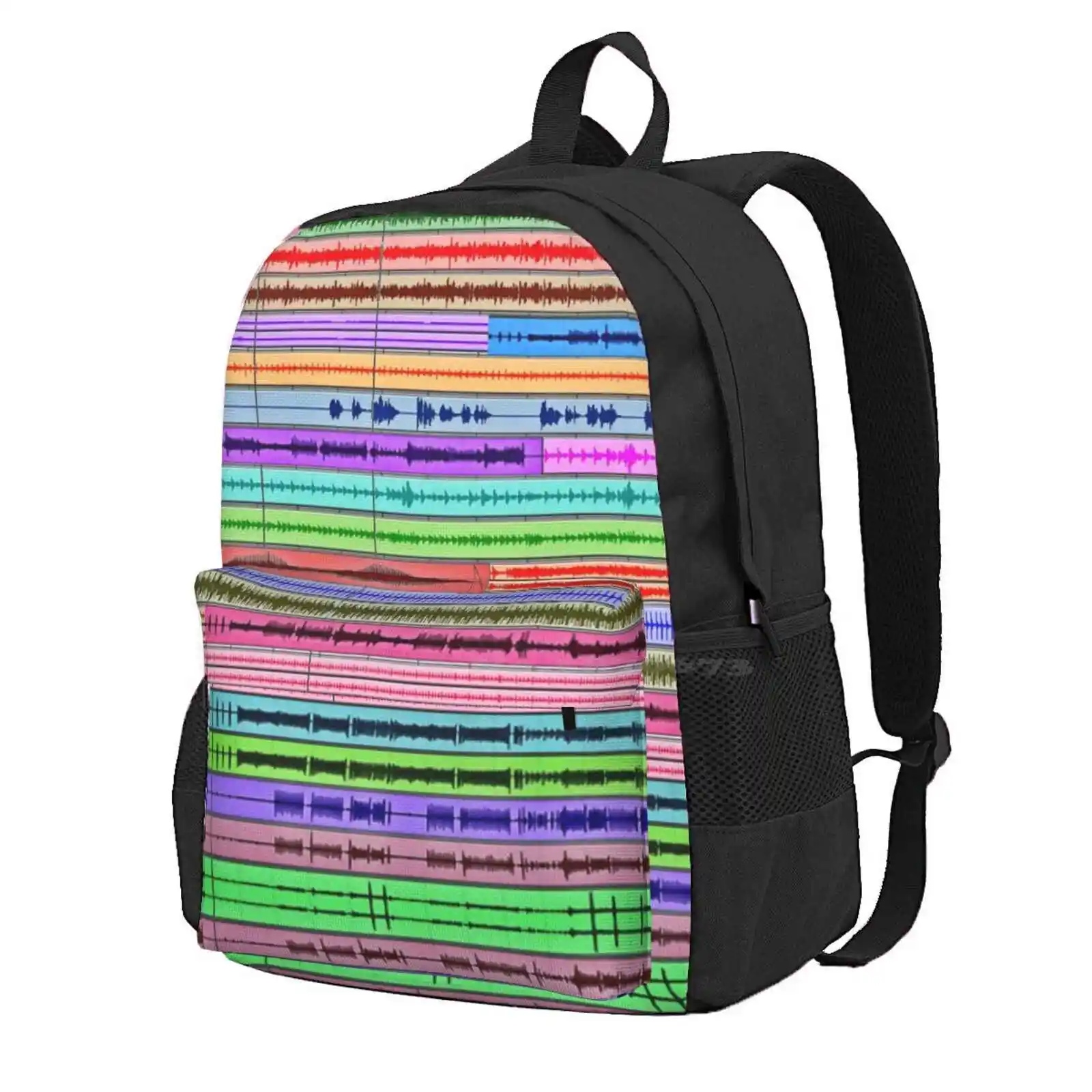 Music Tracks - Producer / Engineer Art Hot Sale Schoolbag Backpack Fashion Bags Tracks Recording Audio Sound Music Daw Studio