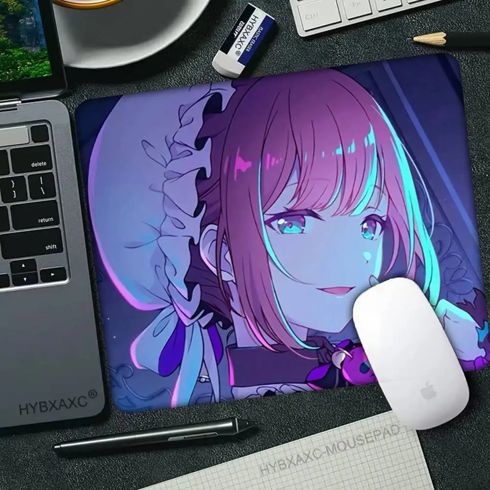 1pc M-mochizuki H-honami Leoneed マウスパッド小型ロックエッジゲーマー用コンピュータデスクパッド長方形滑り止めゴム