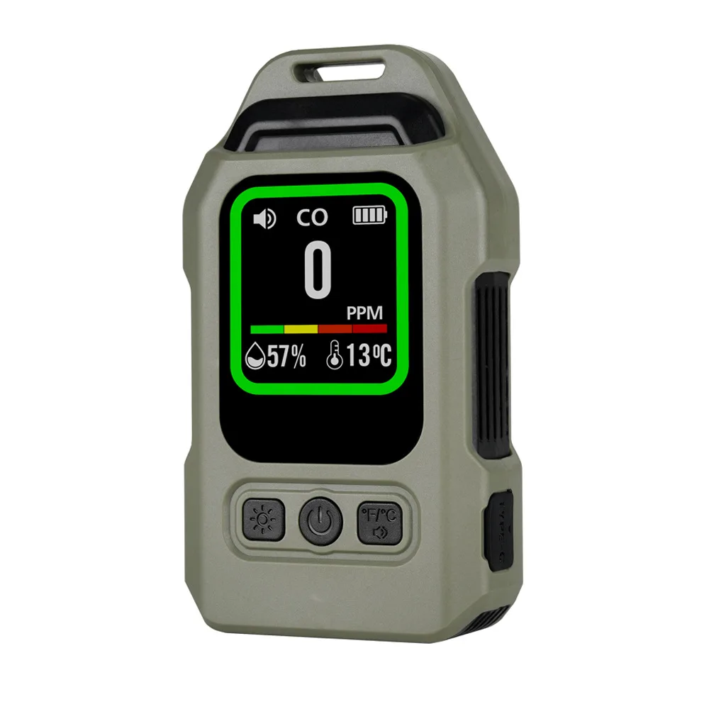 4-in-1 detector, outdoor and indoor carbon monoxide, carbon dioxide concentration alarm, ultra-long standby, magnetic back