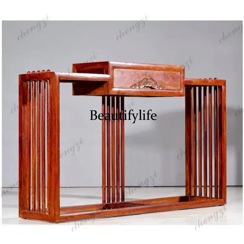 Mahogany living room entrance table, strip several rosewood entrance hall strip case solid wood bridge platform storage