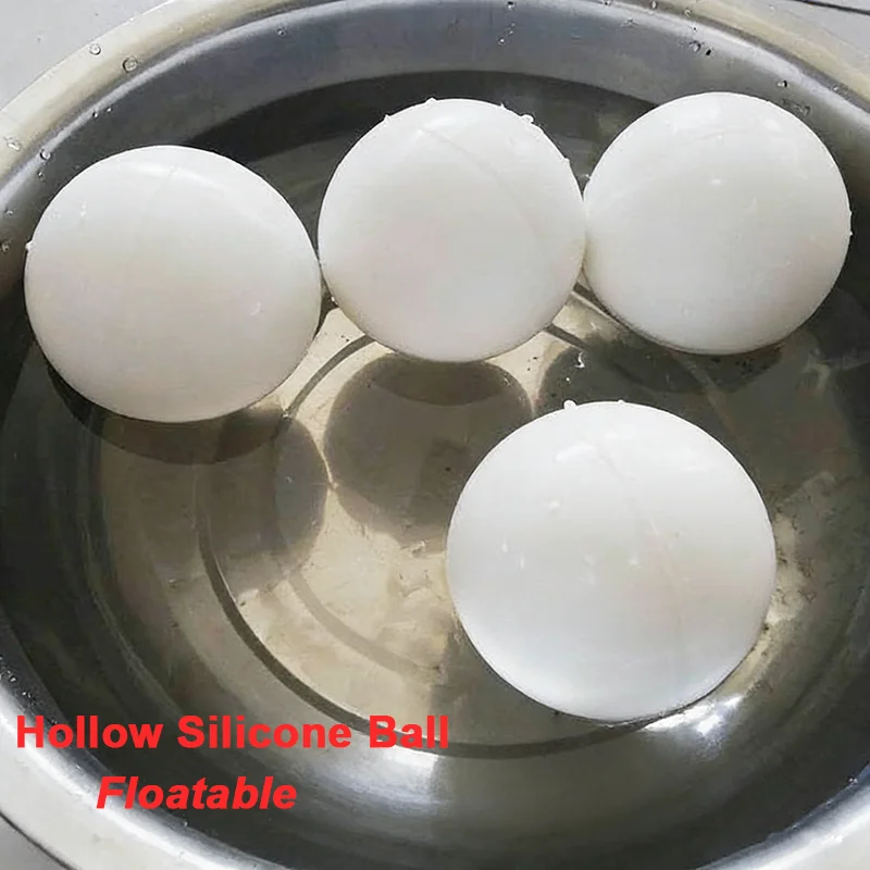 Hollow Silicone Ball Floatable White Round Silicone Ball Dia 6/7/8/11/13/14/16-180mm Sealing Silicone Ball Industrial DIY Parts