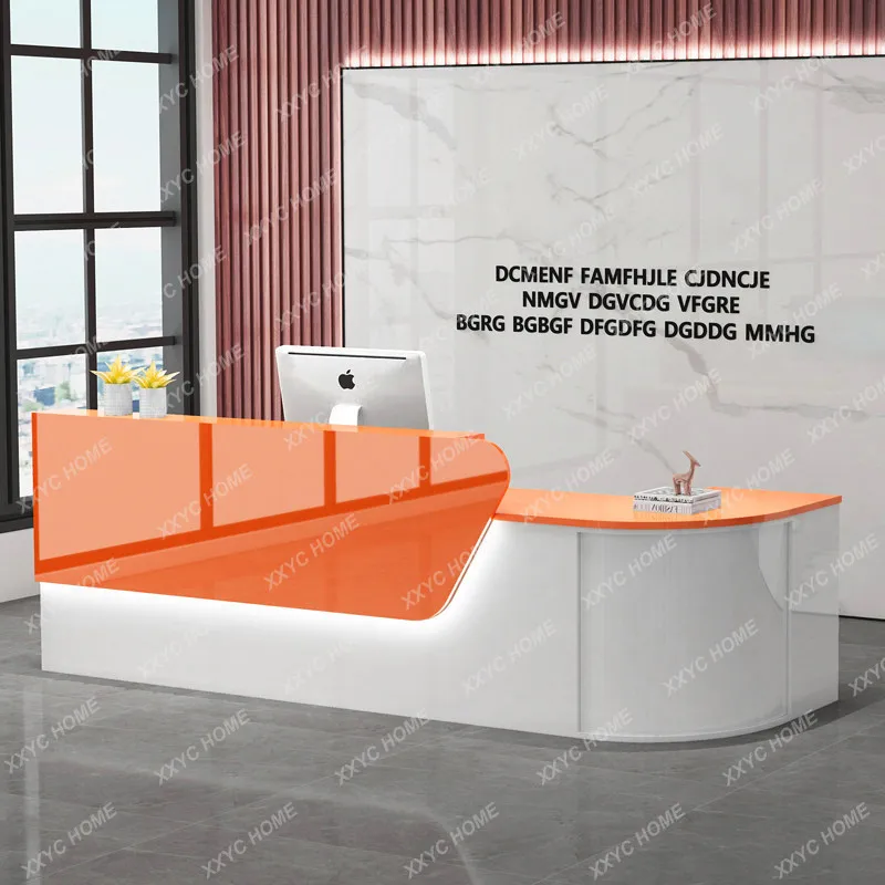 Counter Service Reception Desks Office Business Welcome Elegant Reception Desks Modern Design Scrivania Industrial Furniture