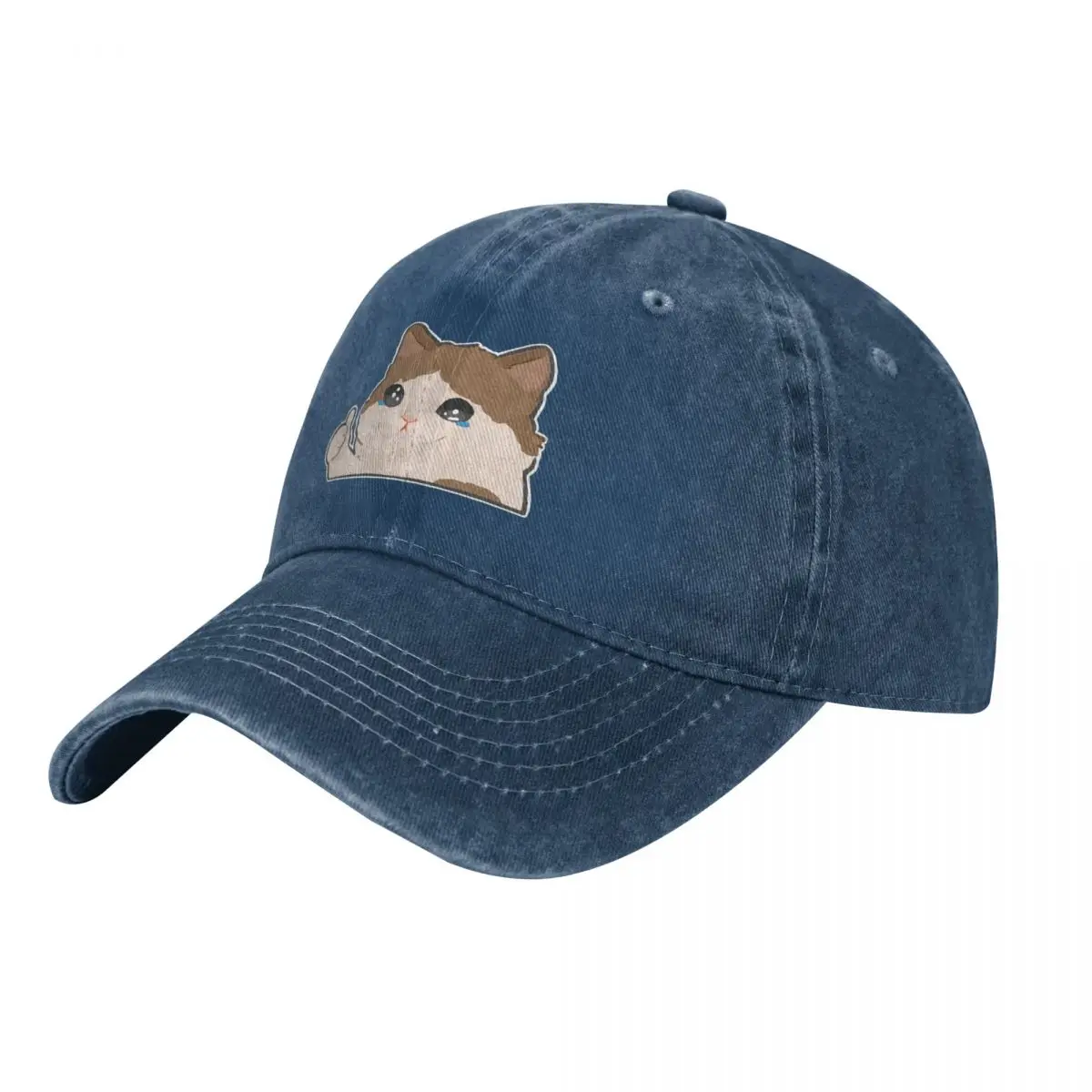 crying cat meme Baseball Cap Designer Hat Luxury Brand Beach party Hat Men's Women's