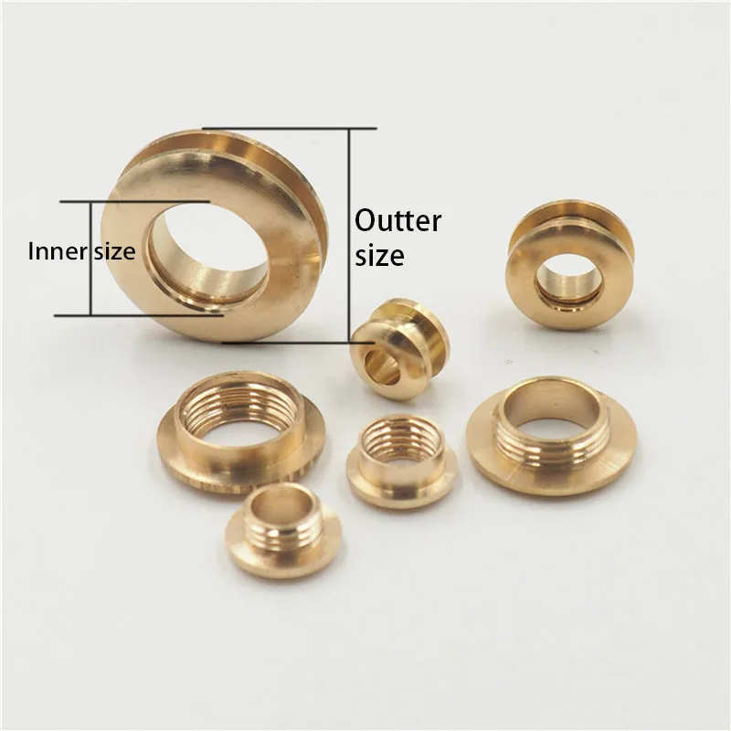 Solid Brass screw back Eyelets with washer grommets Leather Craft accessory for bag garment shoe clothes jeans decoration