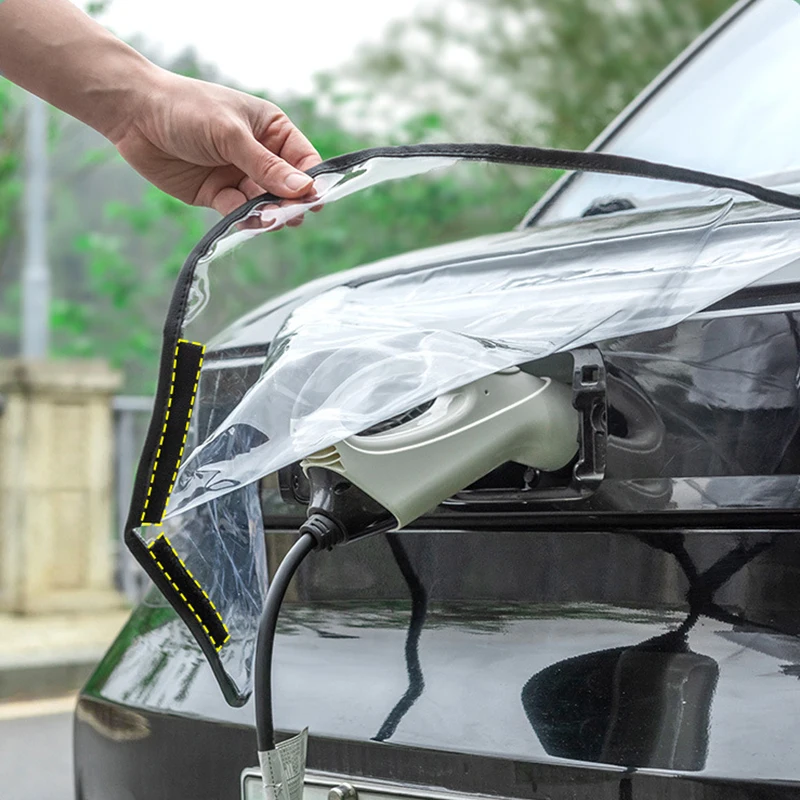 

Новый энергетический автомобильный зарядный дождевик, уличный универсальный зарядный пистолет для электромобиля, водонепроницаемый автомобильный дождевик и снежный чехол, аксессуары