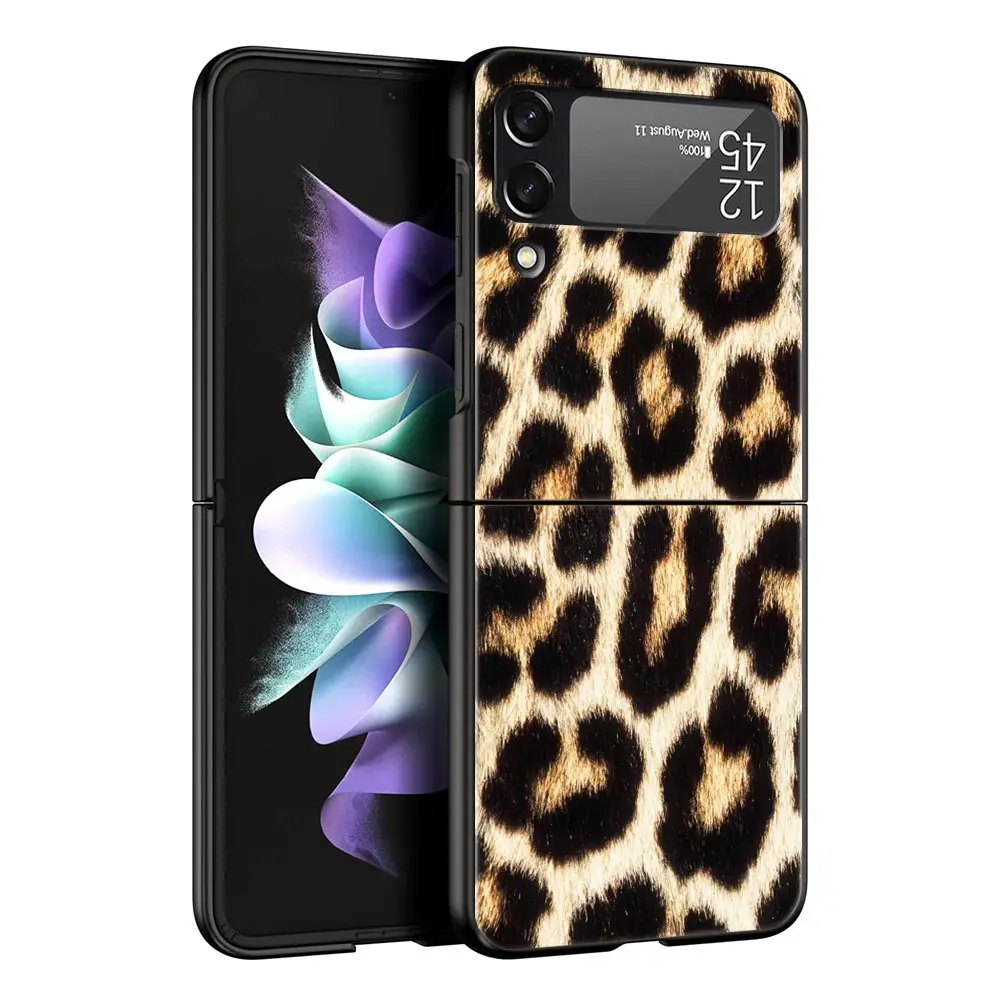 حافظة لهاتف سامسونج جالاكسي Z Flip3 Flip4 Flip5 حافظة لهاتف Z Flip 3 4 5 6 7 غطاء صلب قابل للطي