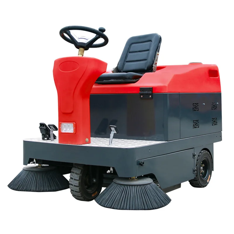 Electric Industrial Sweeper Factory Area Workshop Sweeper Property Community Outdoor Road Garbage Fallen Leaf Sweeper