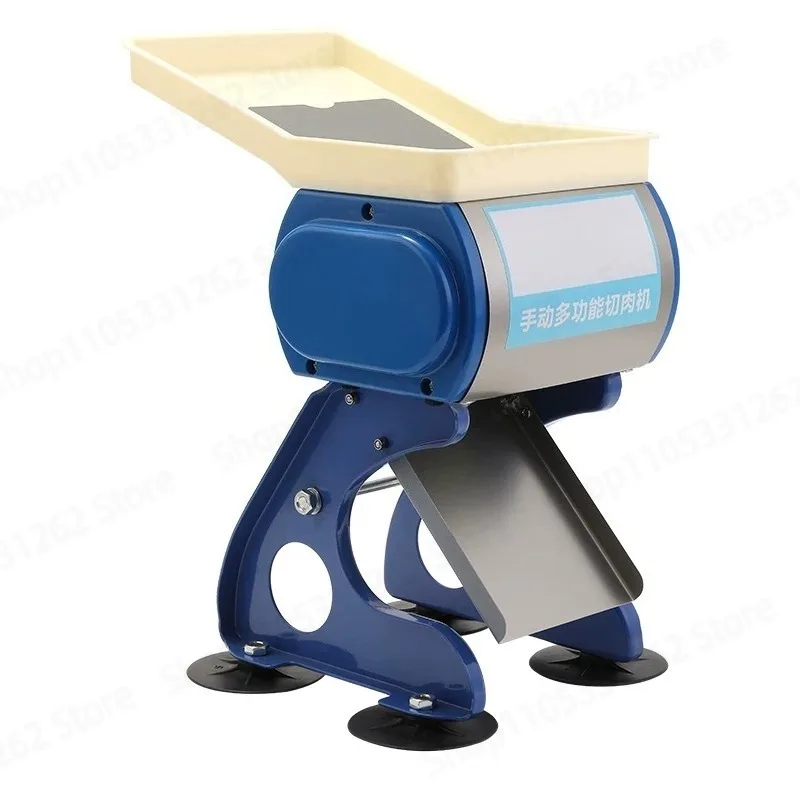 Hand crank meat slicer commercial household small slicing shredding mincing machine for fresh meat braised meat