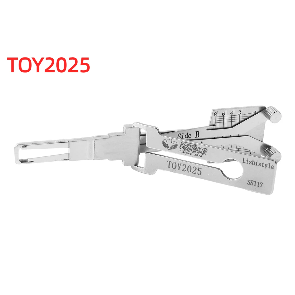 

TOY2025 SS117 2-in-1 Tool for New Toyota Car Lock Cylinder Locksmith Supplies Repair Tools