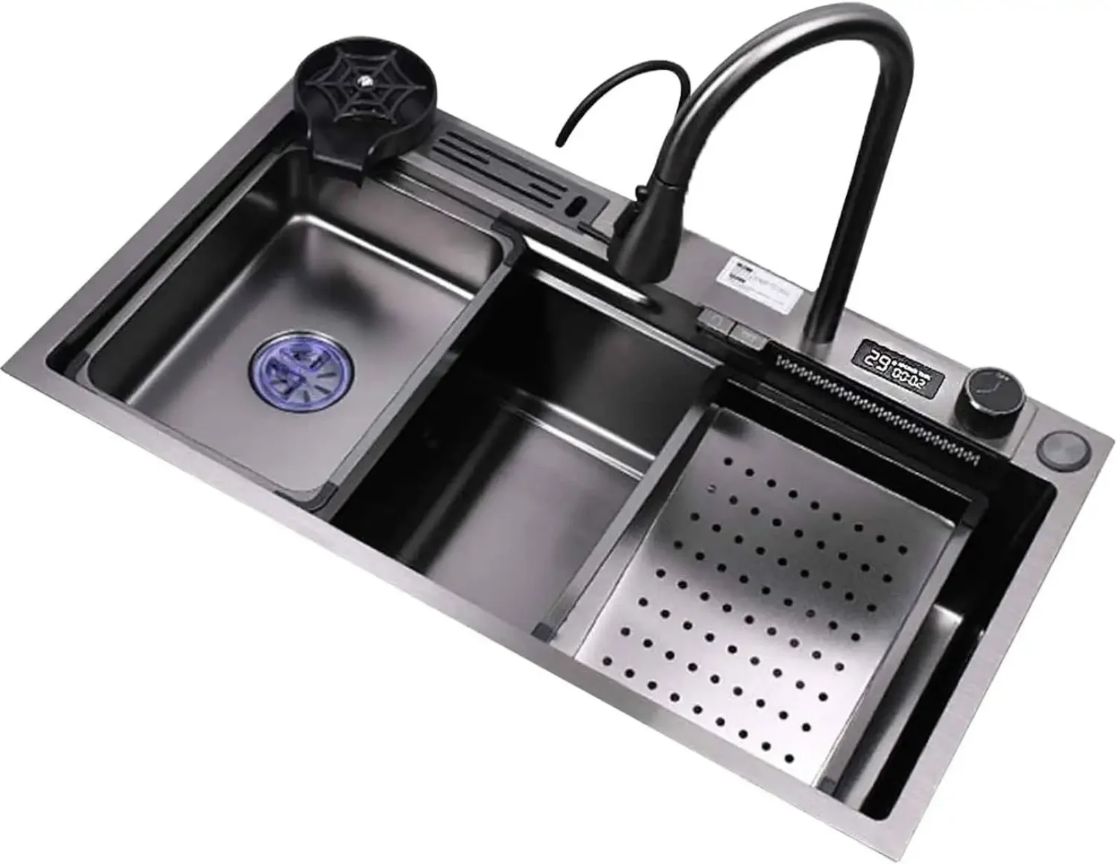 Stainless Steel Kitchen Sink Single-Bowl Faucet