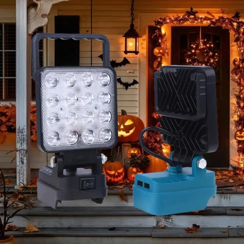 14W Camping Lamp Emergency Lighting With Dual USB Li-ion Battery Lantern Outdoor Flashlight 4 Inch LED Work Light