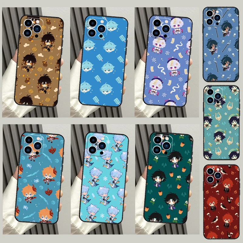 Genshin Impact Case For Samsung Galaxy A26 A06 A16 A56 A57 A37 A17 A55 A35 A15 A53 A13 A32 A52 A14 A34 A54