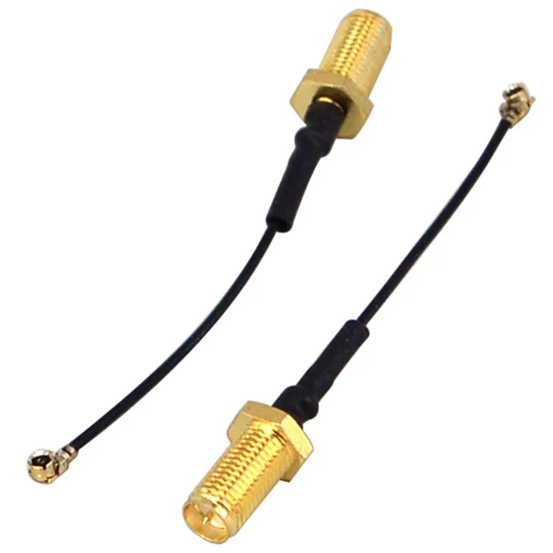 2PCS/Lot 2.4GHz 3DBi WiFi 2.4G Antenna Aerial RP-SMA Male Wireless Router+PCI U.FL IPX to RP SMA Male Pigtail Cable