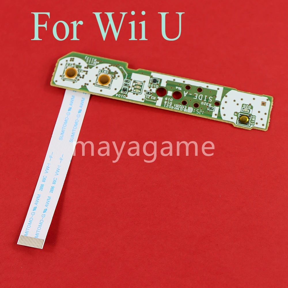 20 قطعة اللوحة الأم لمفتاح الطاقة البديل مع كابل مرن لملحقات نينتندو وي يو الوسادة إصلاح أجزاء وحدة التحكم في الألعاب
