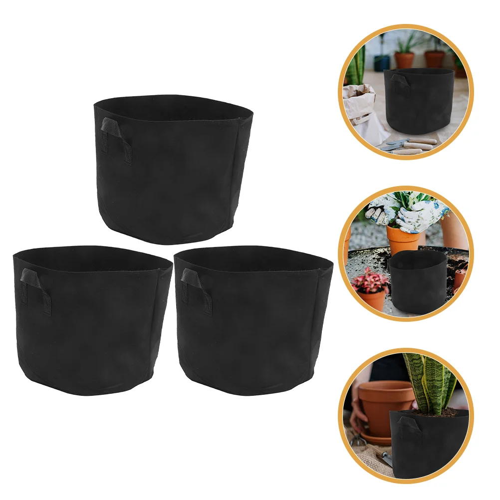 

3 Pcs Tree Planting Bag Potato Plants Bags Raised Garden Bed Vegetable Grow Growing Seedling