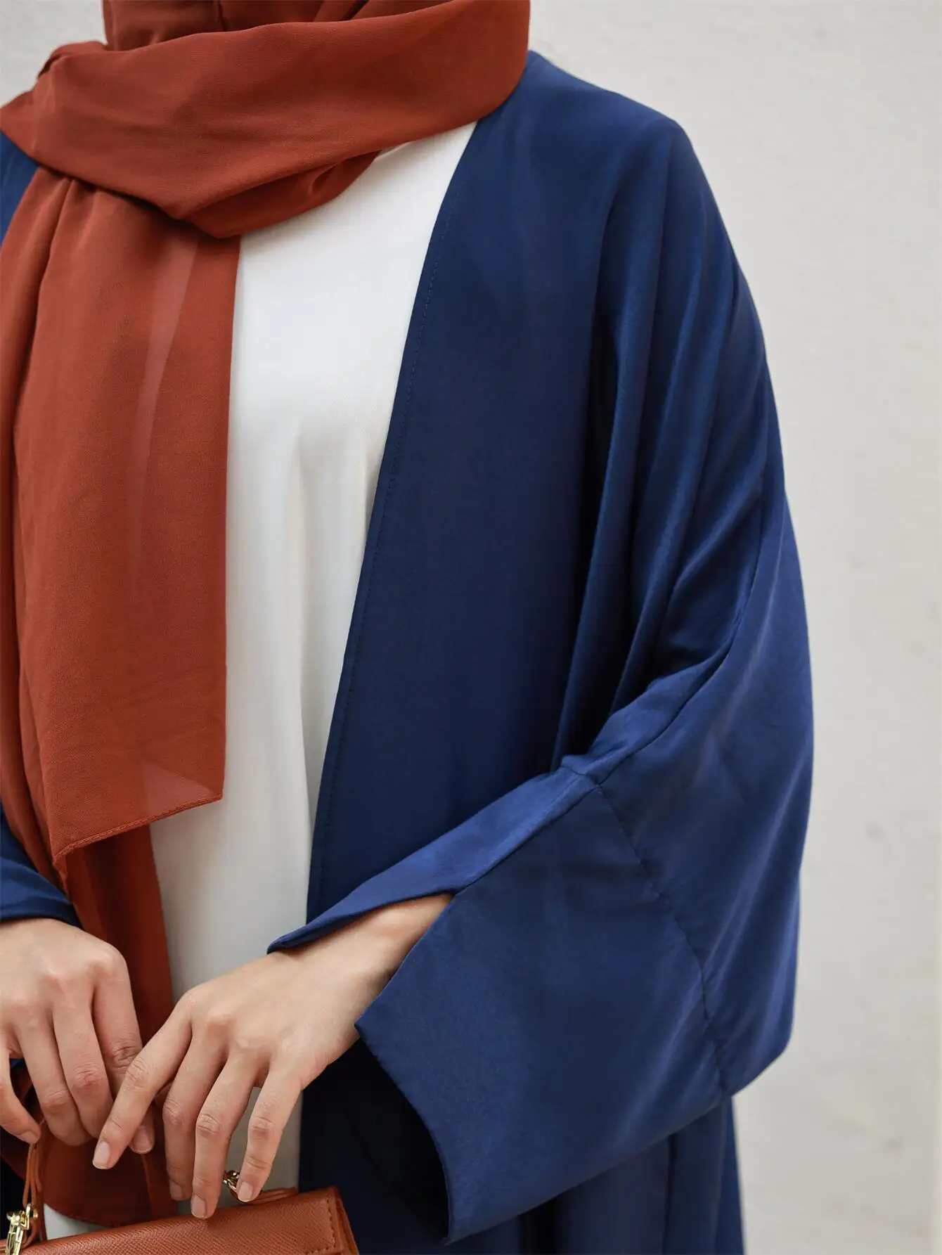 Abaya-Robe musulmane à manches longues pour femmes, caftans ouverts sur le devant, robe maxi ethnique pour Ramadan, vêtements islamiques, Jilbabs