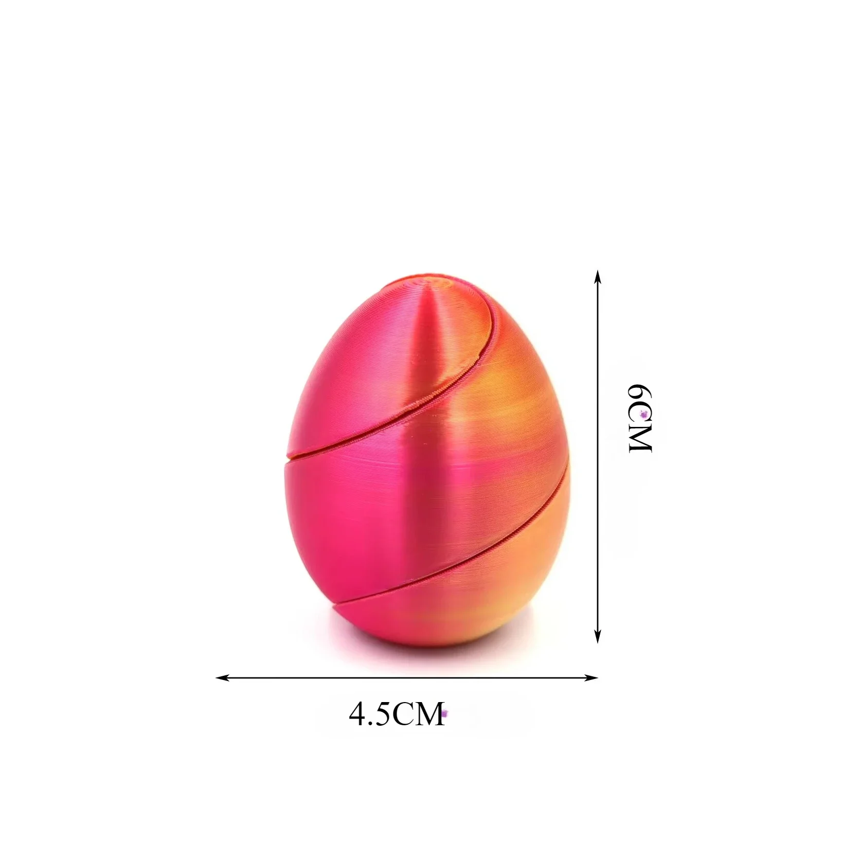 Stampa 3D Uova a spirale Impossibili Shuttle Giocattoli Passthrough Scultura Mini Vortex Filo Illusione Giocattoli per bambini Giocattolo antistress