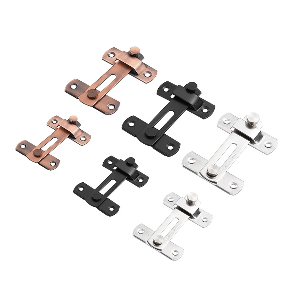 Parafuso de segurança da placa limitador ajustável, hardware de instalação preto, construção resistente à ferrugem, posições de travamento personalizáveis