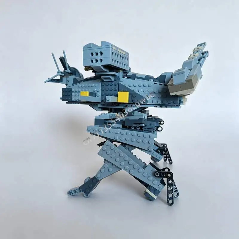 NEW 639PCS REX Mech Robot Transformer MOC Custom Building Blocks DIY Creative Assembly Model Sci-Fi Toy Collection Display Gift