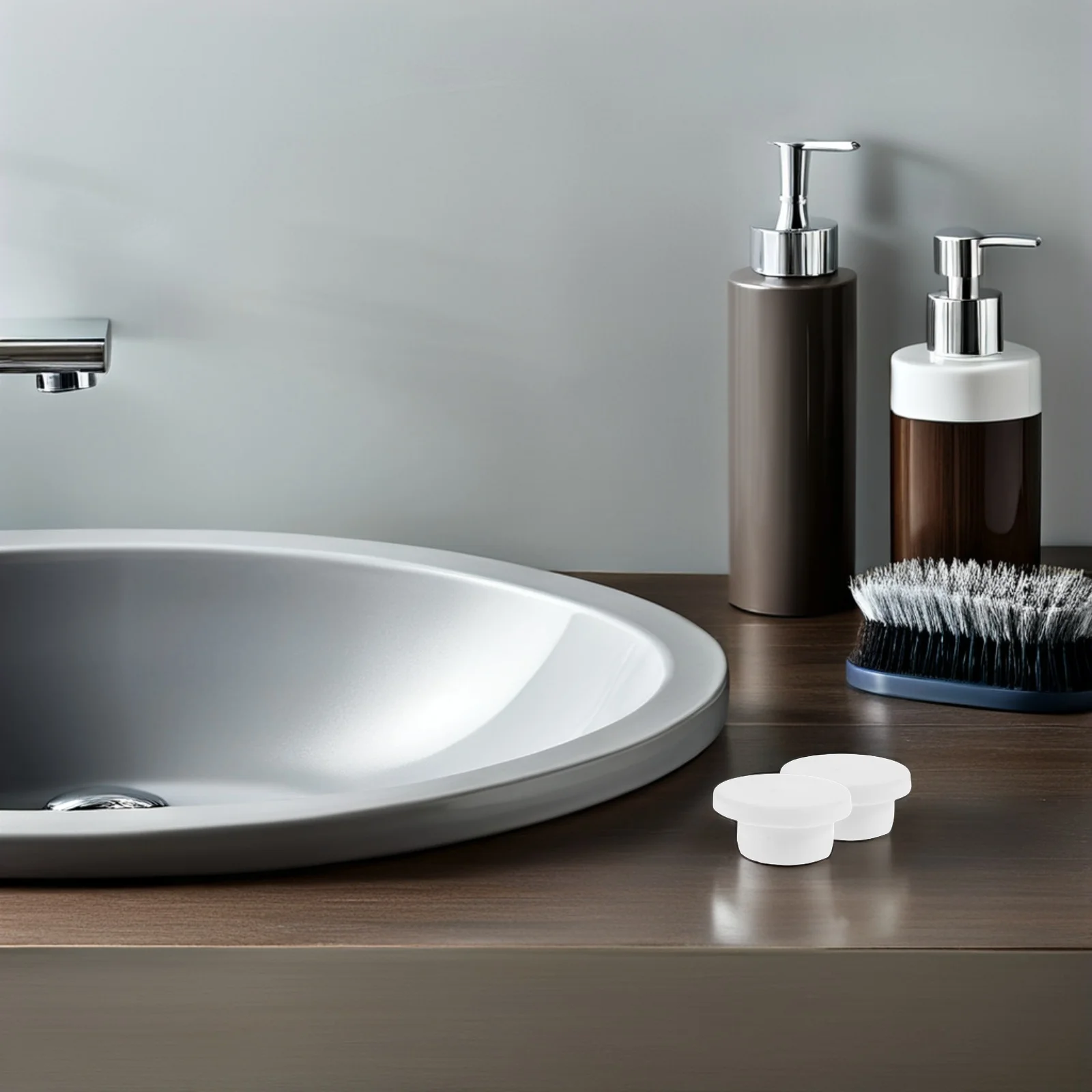 

5Pcs Silicone Sink Plug Bathtub Stopper Elastic Resistant Aging Leak-Proof Fits 19-20mm Various Drains Sink Overflow Stopper