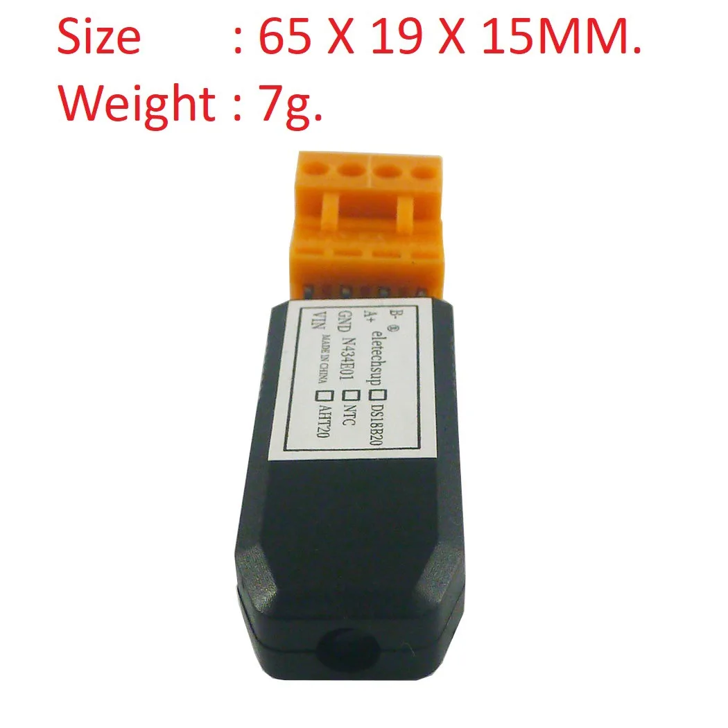 N434E01 DS18B20/NTC/AHT20 RS485 Temperature And Humidity Sensor Modbus RTU Monitor For PLC Touch Panel Configuration Screen