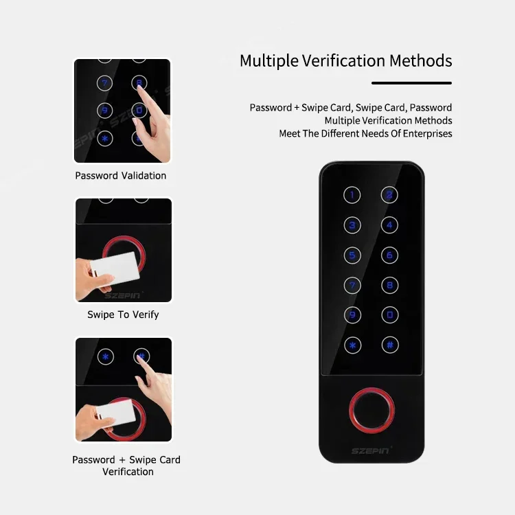 Access control password machine independent controller RFID touch keyboard digital panel card reader system kit