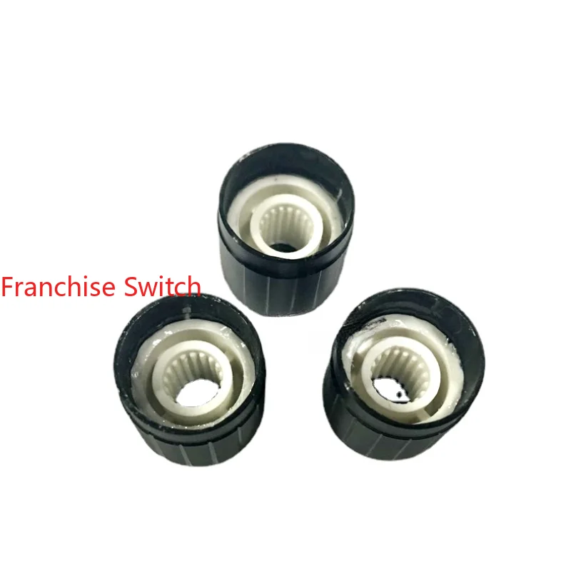 

10PCS High-grade Fine Aluminum Alloy Black And White Bright Edge 15*17MM Knob Potentiometer Encoder Band Switch