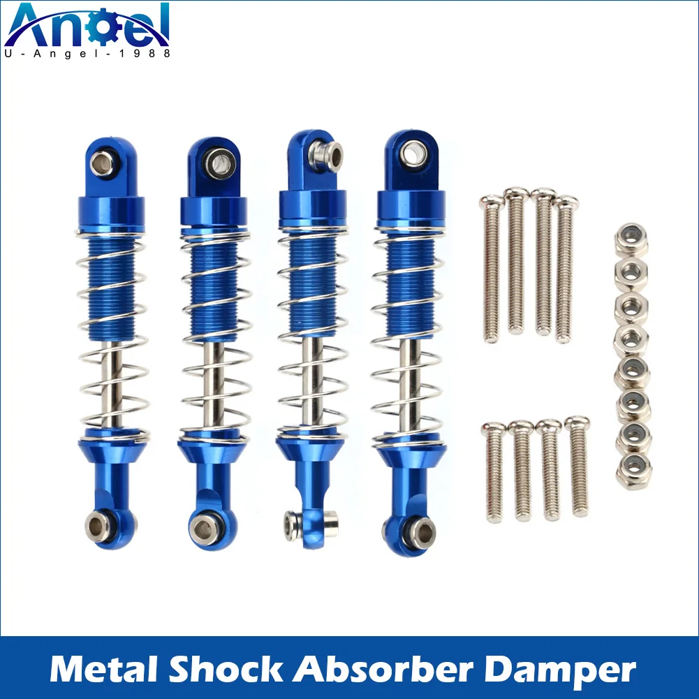 4 Stück Metall-Stoßdämpfer für WPL C14 C24 MN D90 D91 D96 D99 D99S MN90 MN98 MN99S RC Auto Upgrade-Teile Zubehör