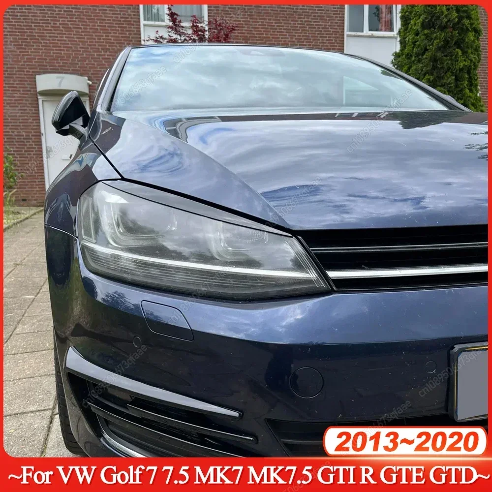 

Car Headlight Trim Lamp Eyebrow Headlight Cover Trim Decoration For VW Golf 7 7.5 MK7 MK7.5 GTI R GTE GTD 2013-2020 Accessories