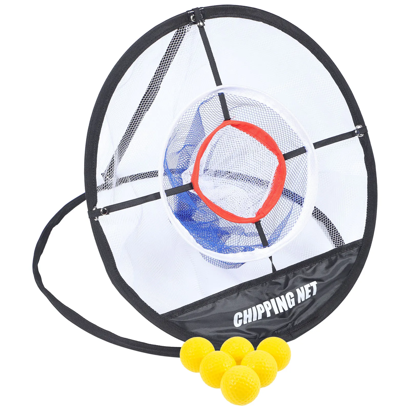 

Net Chipping Practice Set Lightweight Portable Golf Balls PU Material Nylon Net Golf Games Training Equipment