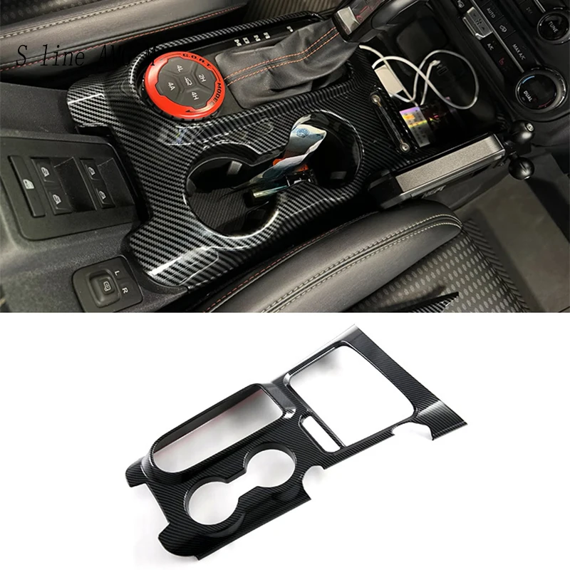 For Ford Bronco 2021-2025 Car Styling Central control Dashboard air outlet Gear panel shift lever Trim Carbon fiber Accessories